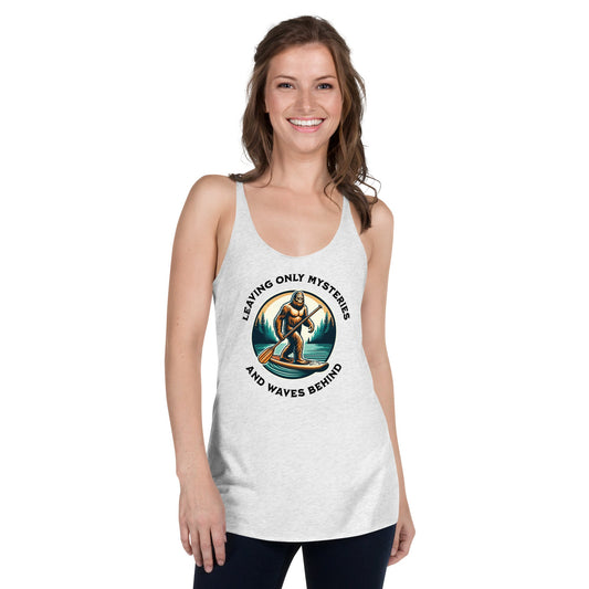 Bigfoot Paddle Boarding Women's Racerback Tank - Women's Shirts - Discovery Co.