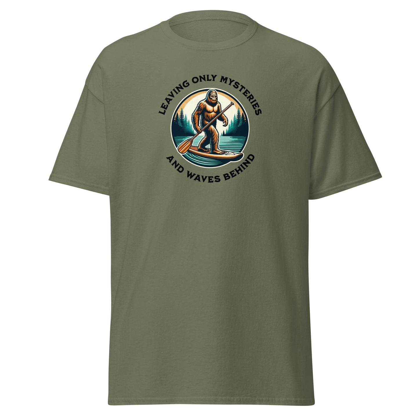 Bigfoot Paddle Boarding Women's (Unisex) Classic Tee - Women's Shirts - Discovery Co.