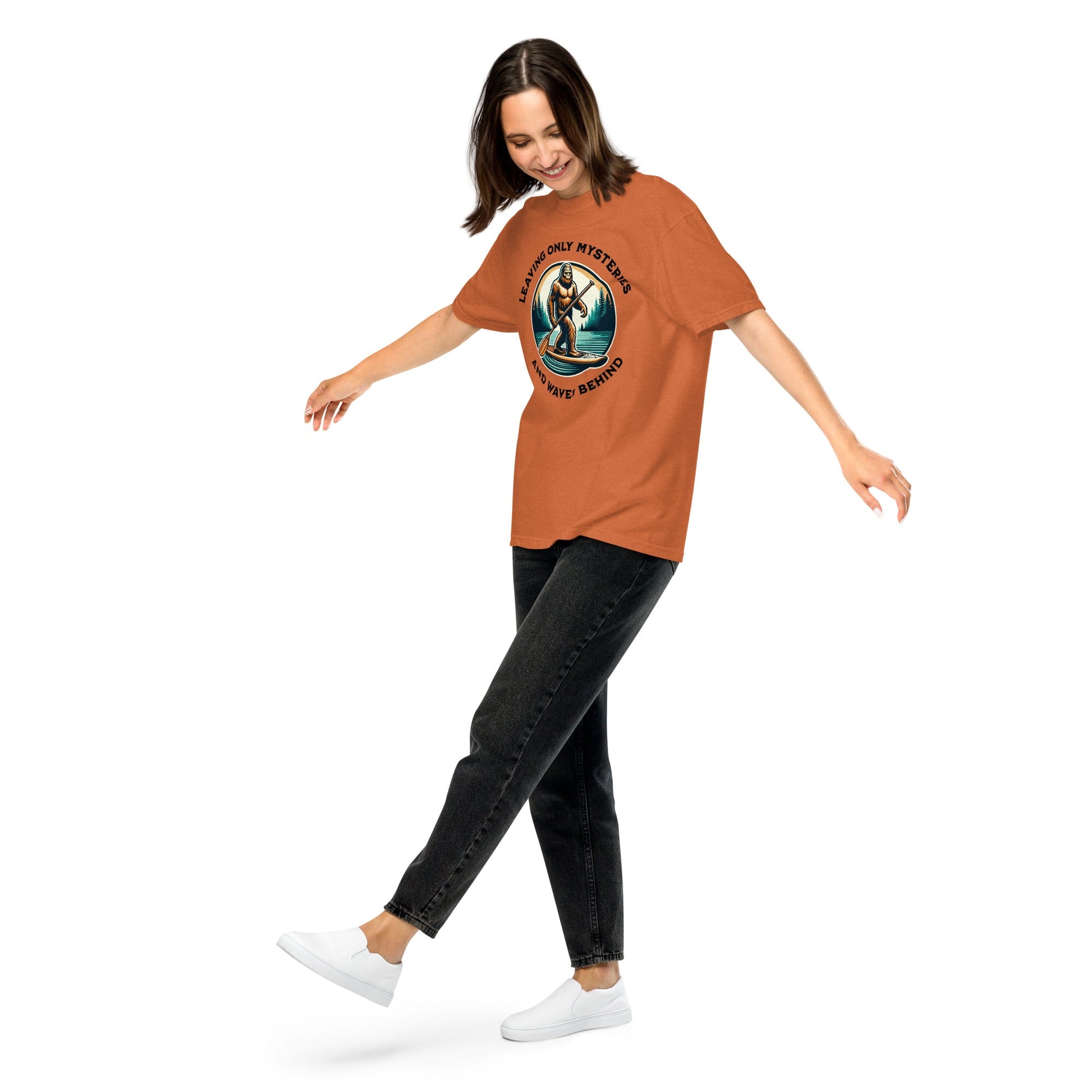 Bigfoot Paddle Boarding Women's (Unisex) Premium Tee - Women's Shirts - Discovery Co.