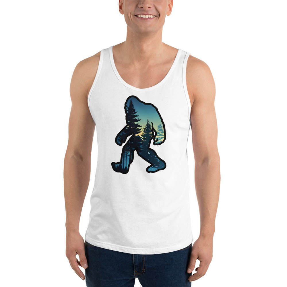 Bigfoot Sunset Forest Men's Tank Top - Men's Shirts - Discovery Co.