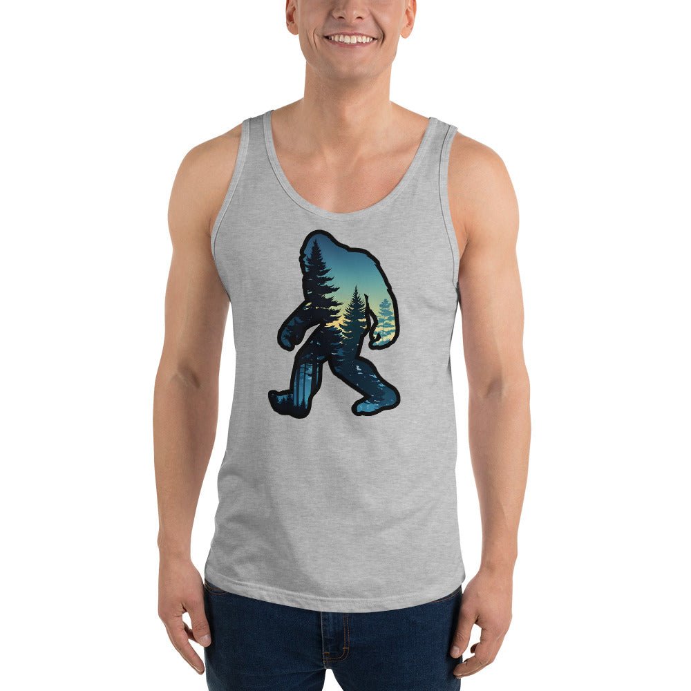 Bigfoot Sunset Forest Men's Tank Top - Men's Shirts - Discovery Co.