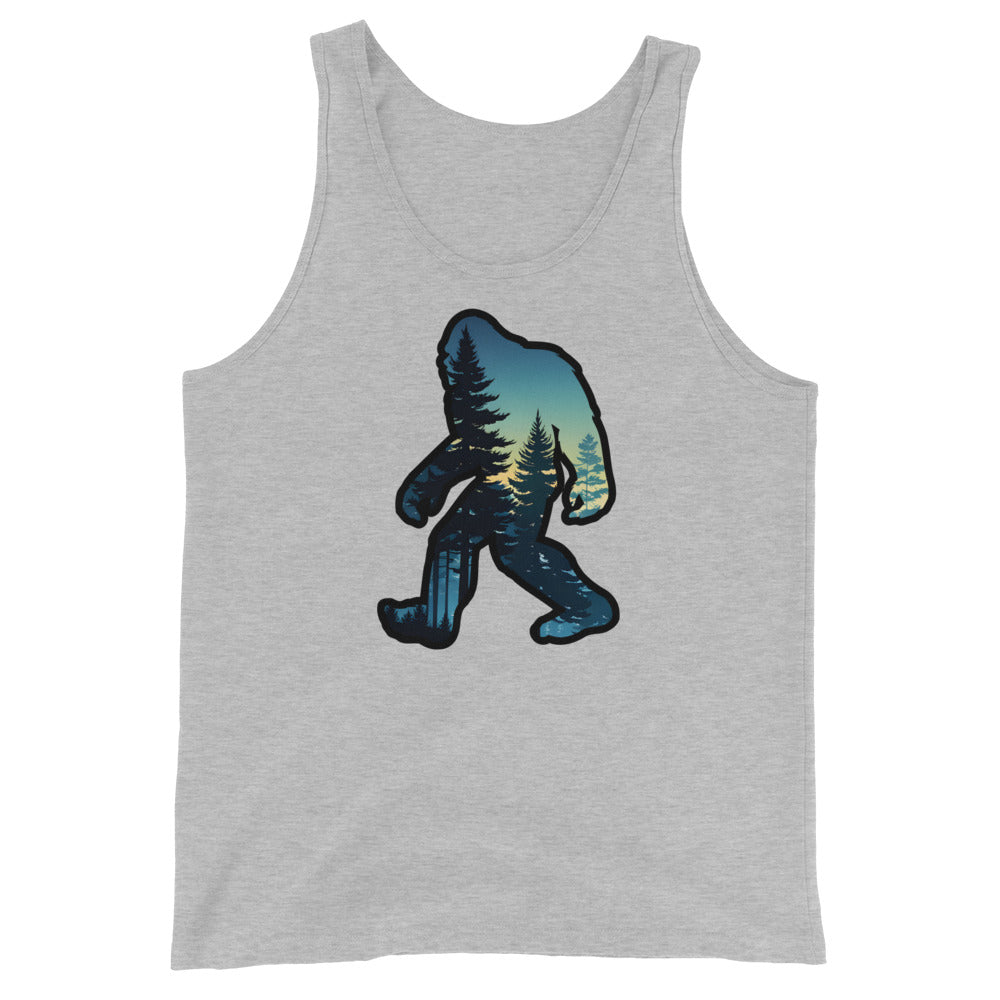 Bigfoot Sunset Forest Men's Tank Top - Men's Shirts - Discovery Co.