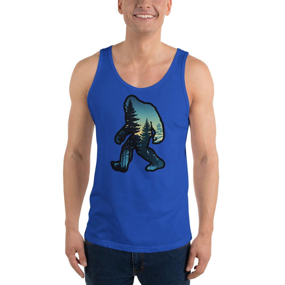 Bigfoot Sunset Forest Men's Tank Top - Men's Shirts - Discovery Co.