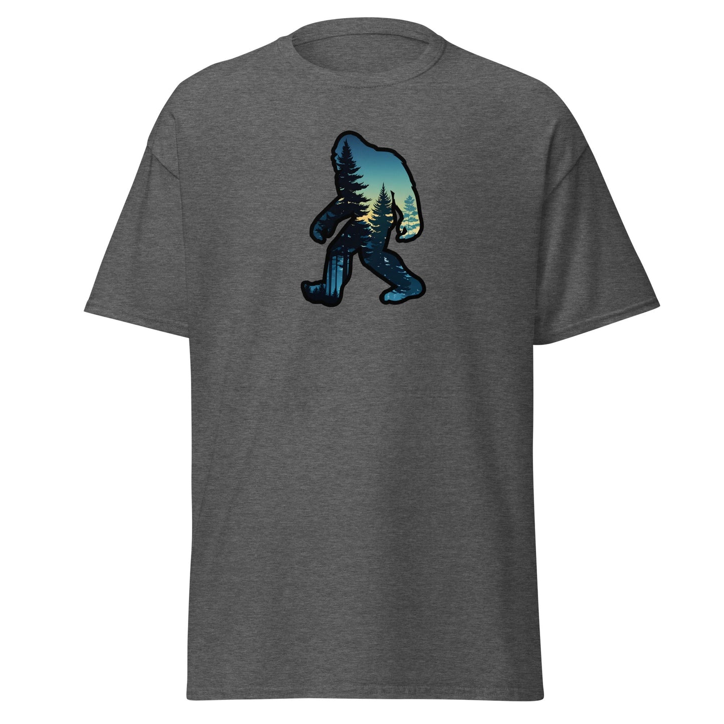 Bigfoot Sunset Forest Men's (Unisex) Classic Tee - Men's Shirts - Discovery Co.
