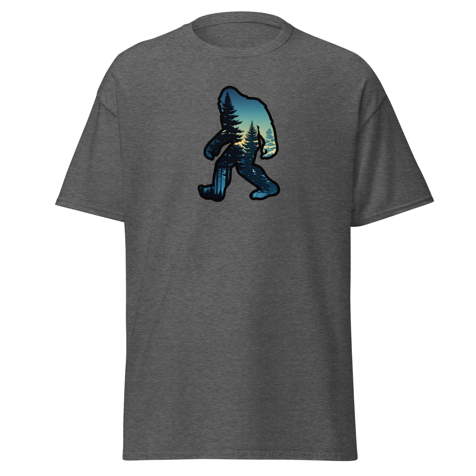 Bigfoot Sunset Forest Men's (Unisex) Classic Tee - Men's Shirts - Discovery Co.