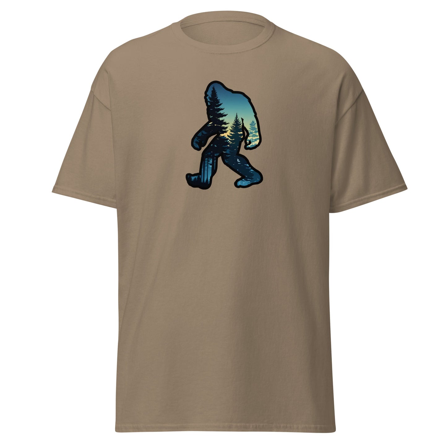 Bigfoot Sunset Forest Men's (Unisex) Classic Tee - Men's Shirts - Discovery Co.