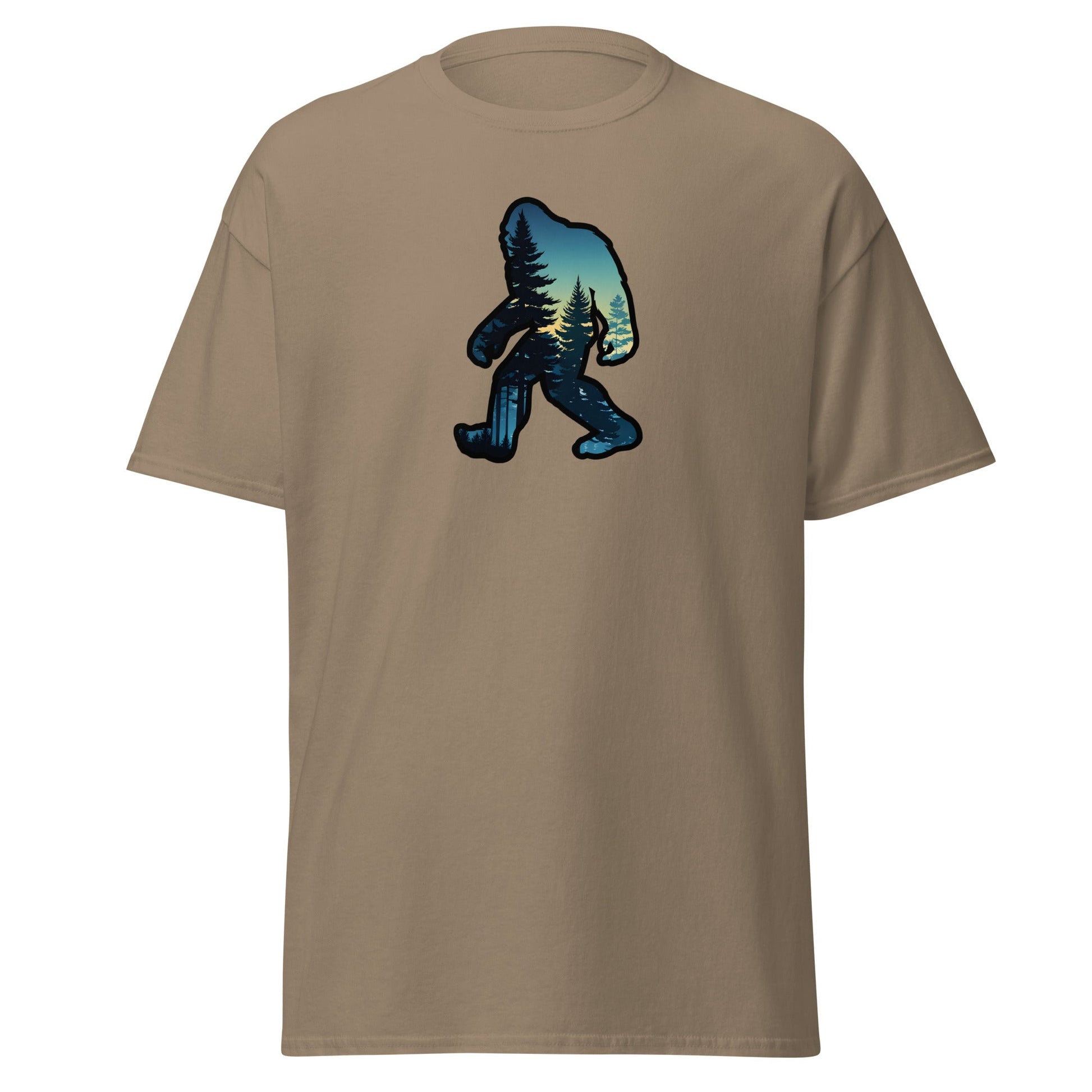 Bigfoot Sunset Forest Men's (Unisex) Classic Tee - Men's Shirts - Discovery Co.