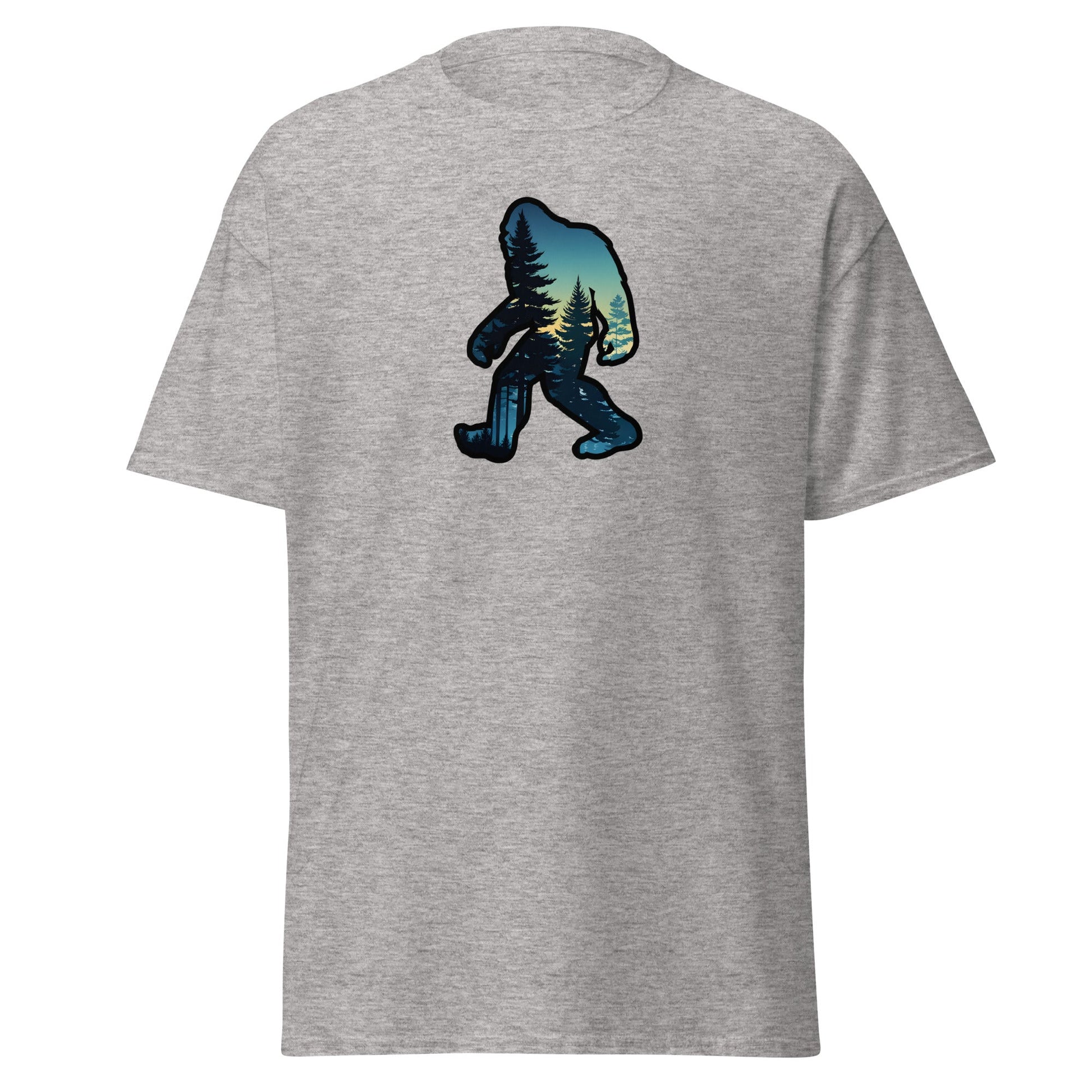 Bigfoot Sunset Forest Men's (Unisex) Classic Tee - Men's Shirts - Discovery Co.