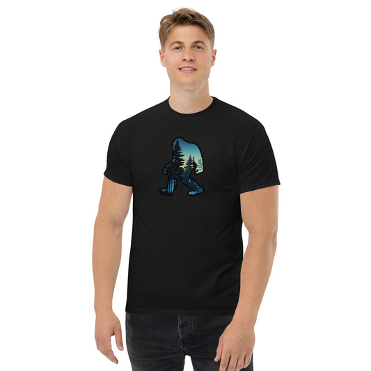 Bigfoot Sunset Forest Men's (Unisex) Classic Tee - Men's Shirts - Discovery Co.