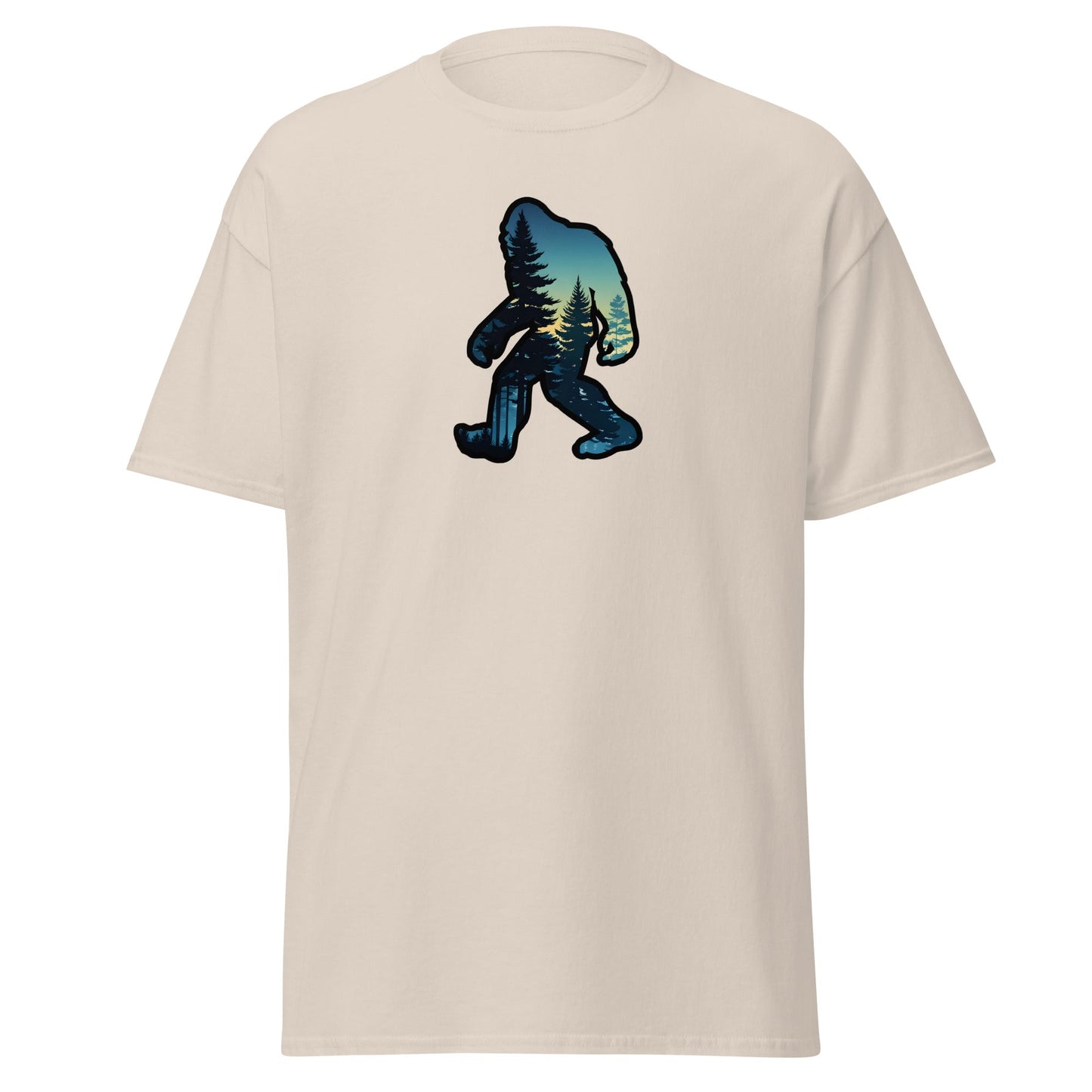 Bigfoot Sunset Forest Men's (Unisex) Classic Tee - Men's Shirts - Discovery Co.