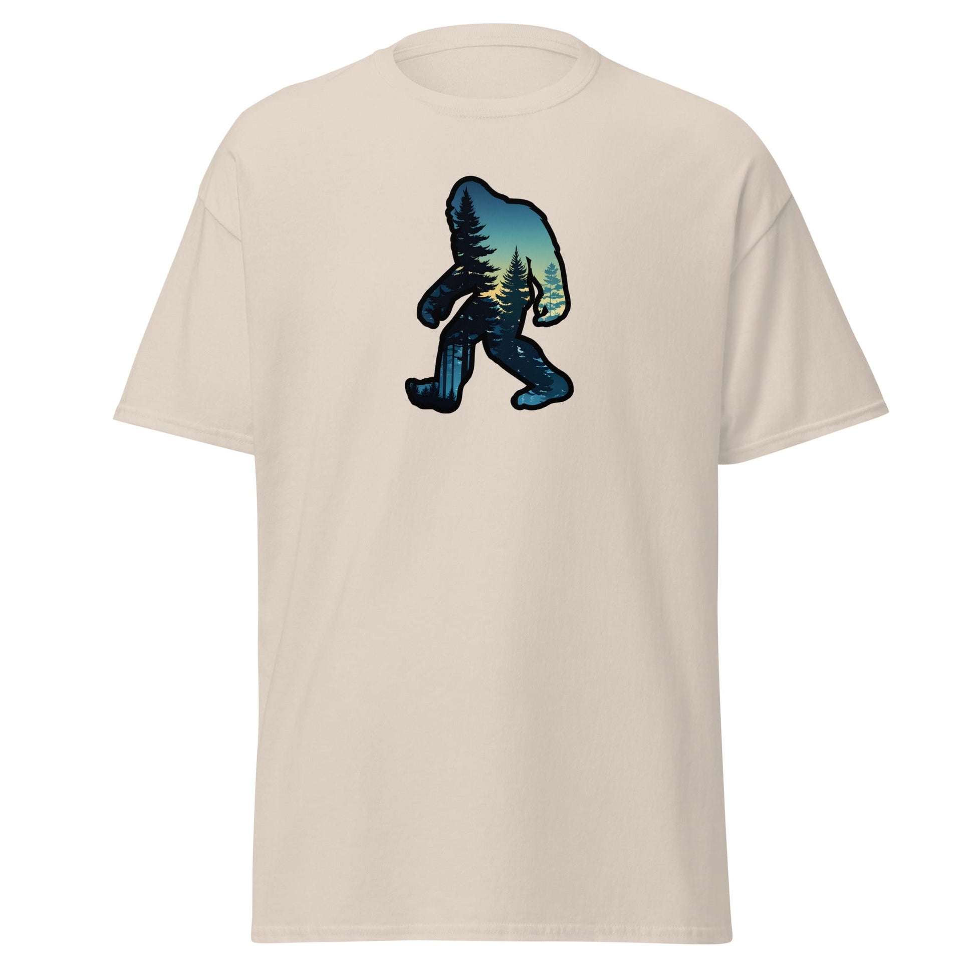 Bigfoot Sunset Forest Men's (Unisex) Classic Tee - Men's Shirts - Discovery Co.