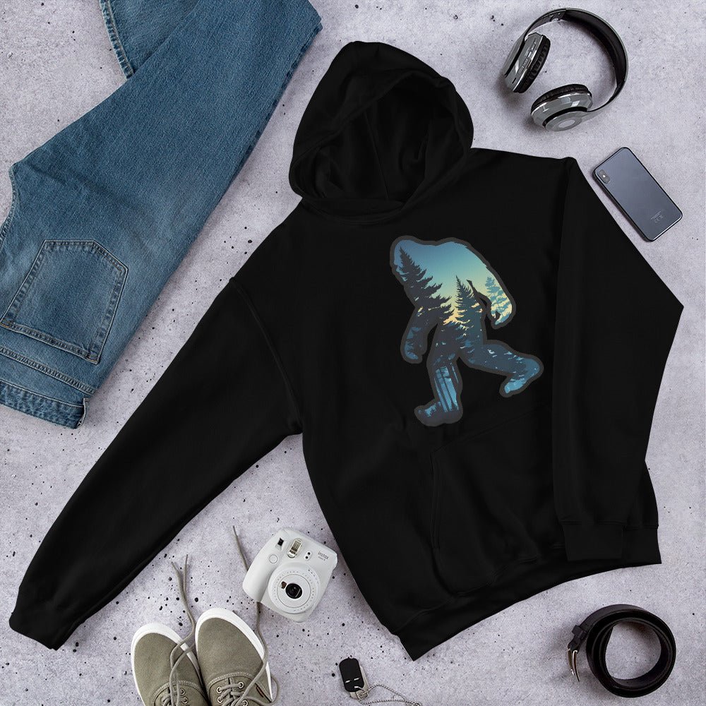 Bigfoot Sunset Forest Men's (Unisex) Hoodie - Hoodies - Discovery Co.