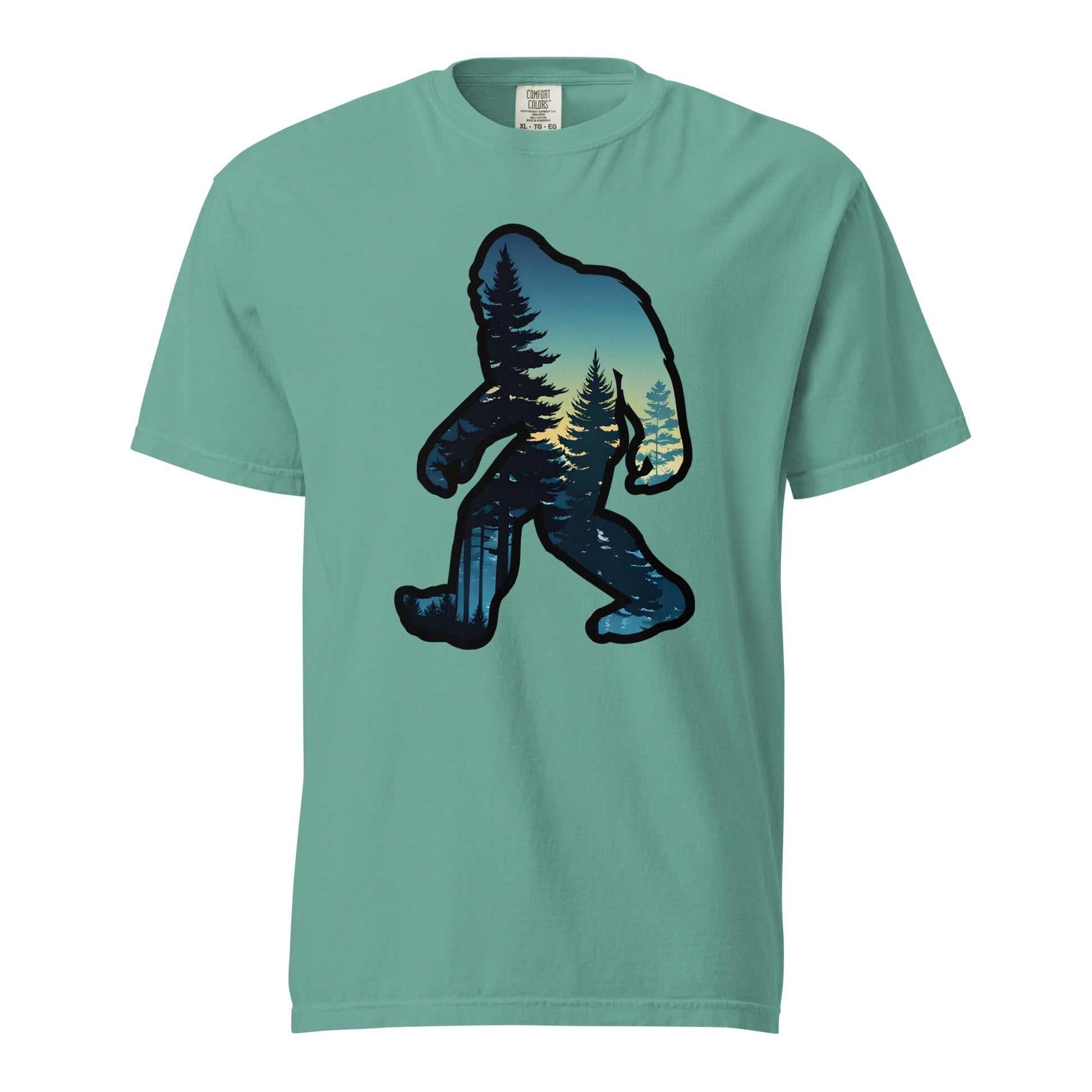 Bigfoot Sunset Forest Men's (Unisex) Premium Tee - Men's Shirts - Discovery Co.