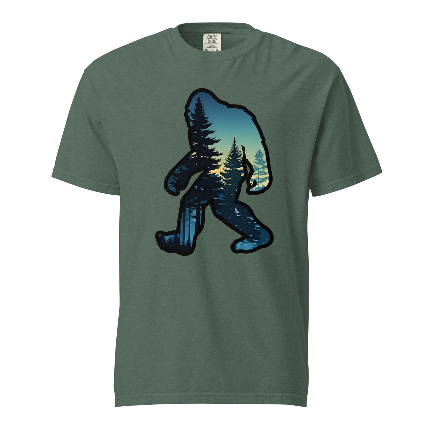 Bigfoot Sunset Forest Men's (Unisex) Premium Tee - Men's Shirts - Discovery Co.