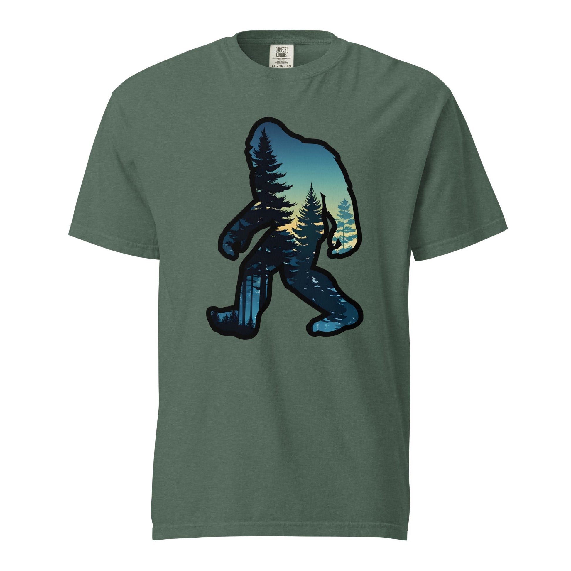Bigfoot Sunset Forest Men's (Unisex) Premium Tee - Men's Shirts - Discovery Co.