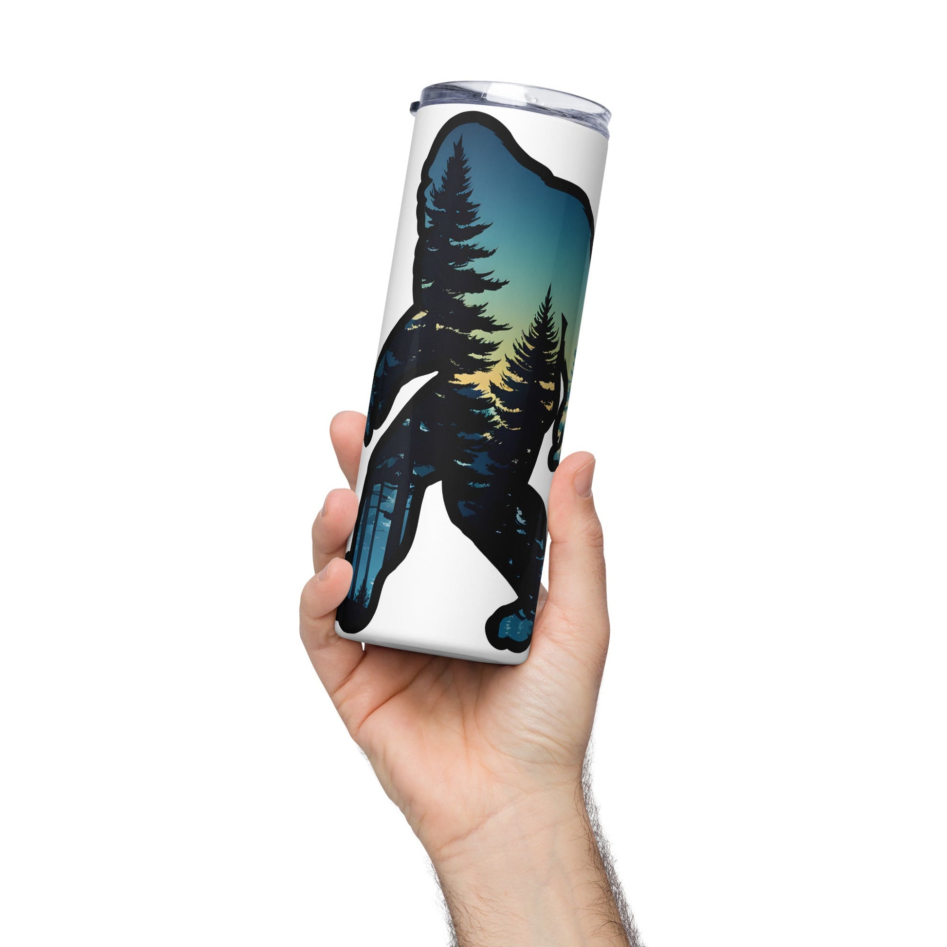 Bigfoot Sunset Forest Stainless Steel Tumbler - Steel Tumbler - Discovery Co.