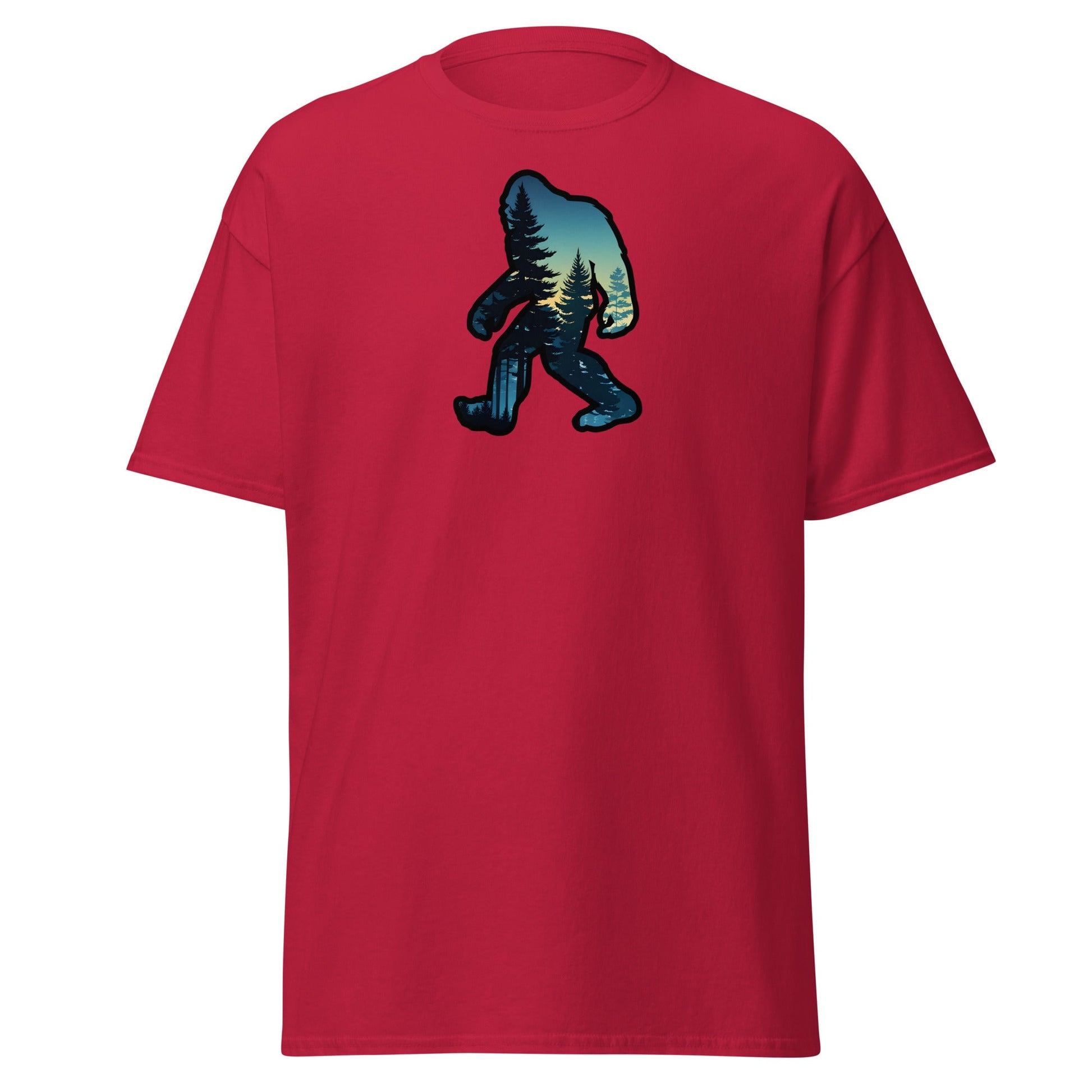 Bigfoot Sunset Forest Women's (Unisex) Classic Tee - Women's Shirts - Discovery Co.