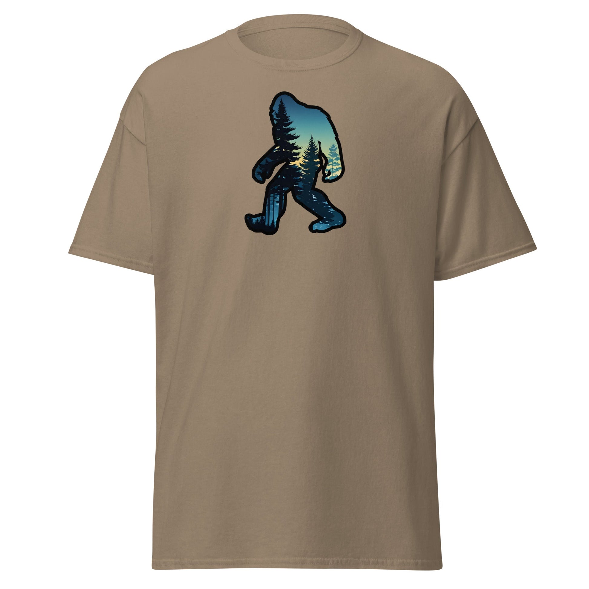Bigfoot Sunset Forest Women's (Unisex) Classic Tee - Women's Shirts - Discovery Co.