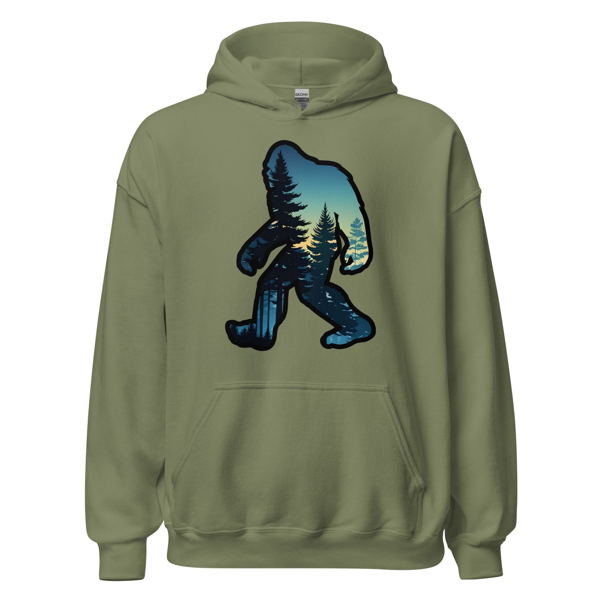 Bigfoot Sunset Forest Women's (Unisex) Hoodie - Hoodies - Discovery Co.