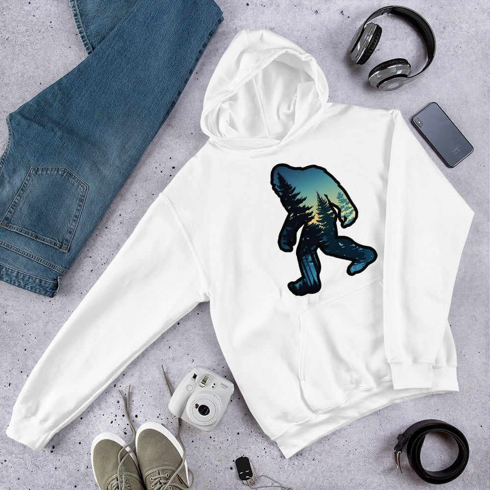 Bigfoot Sunset Forest Women's (Unisex) Hoodie - Hoodies - Discovery Co.