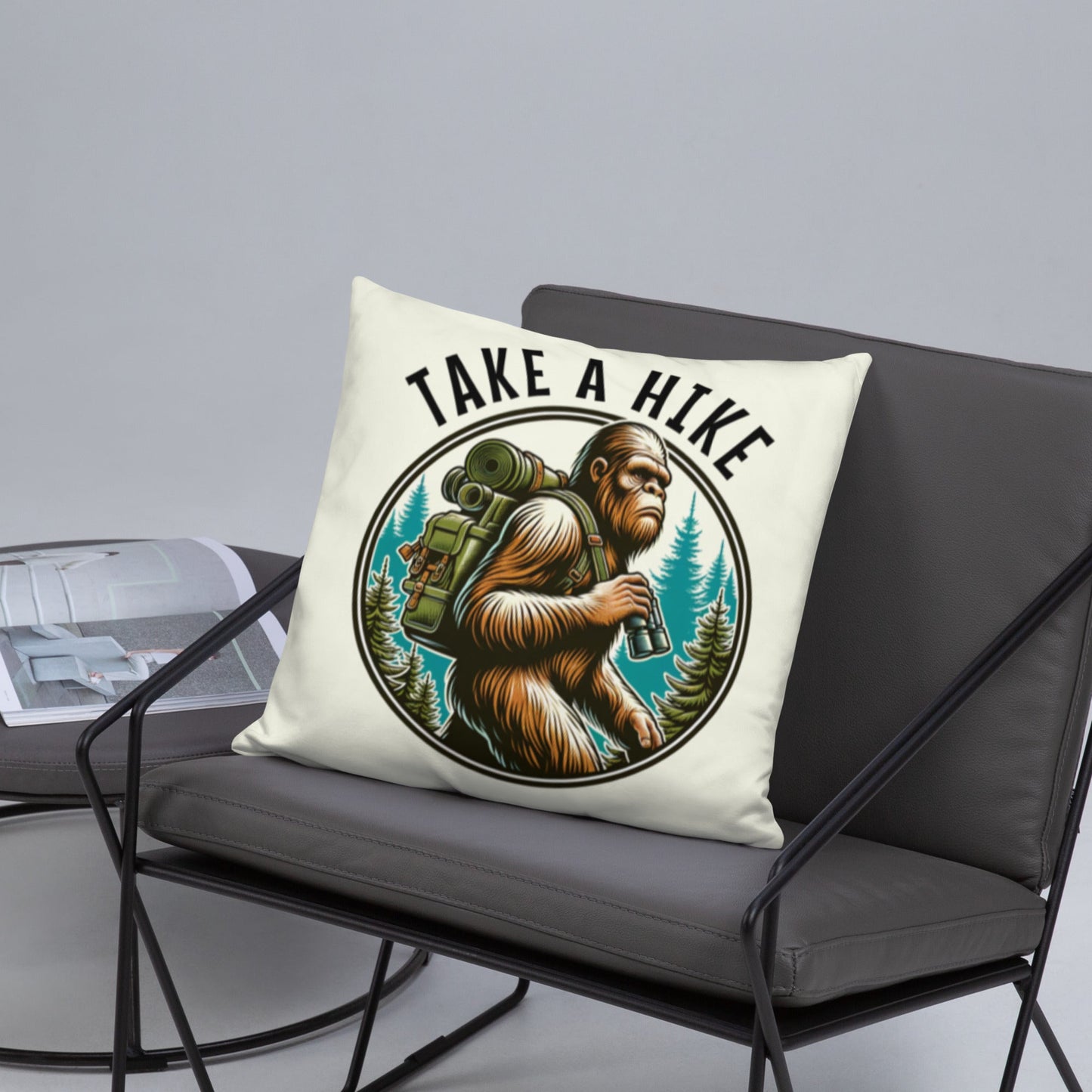 Bigfoot Take A Hike Basic Pillow - Pillows - Discovery Co.