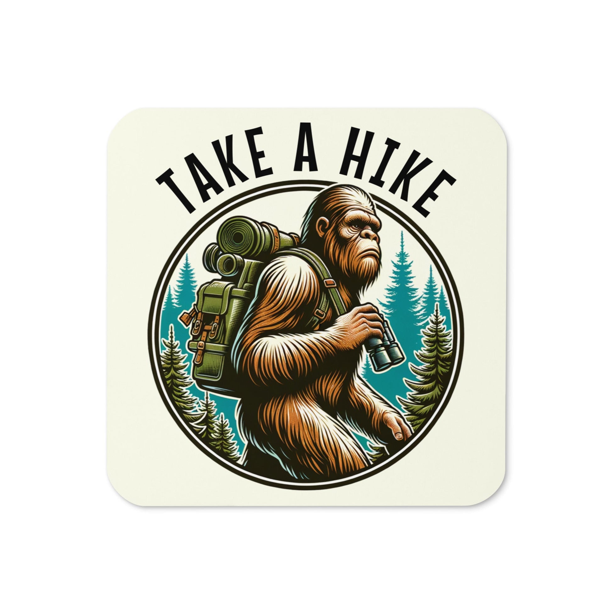 Bigfoot Take A Hike Cork - Back Coaster - Coasters - Discovery Co.