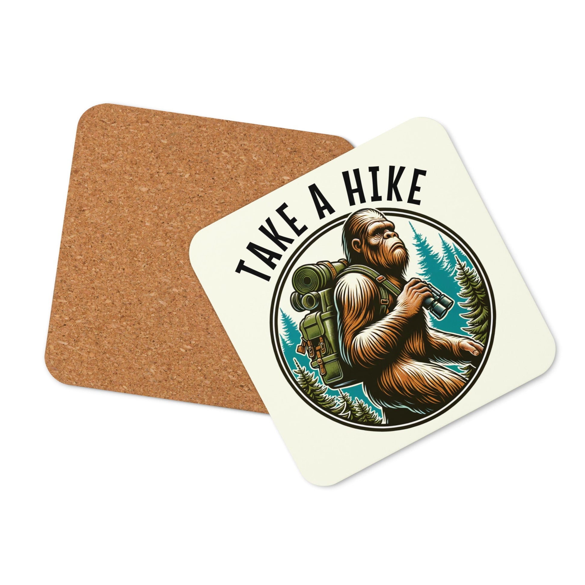 Bigfoot Take A Hike Cork - Back Coaster - Coasters - Discovery Co.