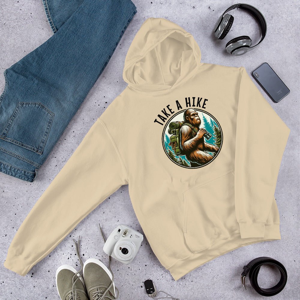 Bigfoot Take A Hike Men's (Unisex) Hoodie - Hoodies - Discovery Co.