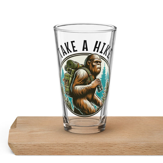 Bigfoot Take A Hike Pint Glass - Beer Glass - Discovery Co.