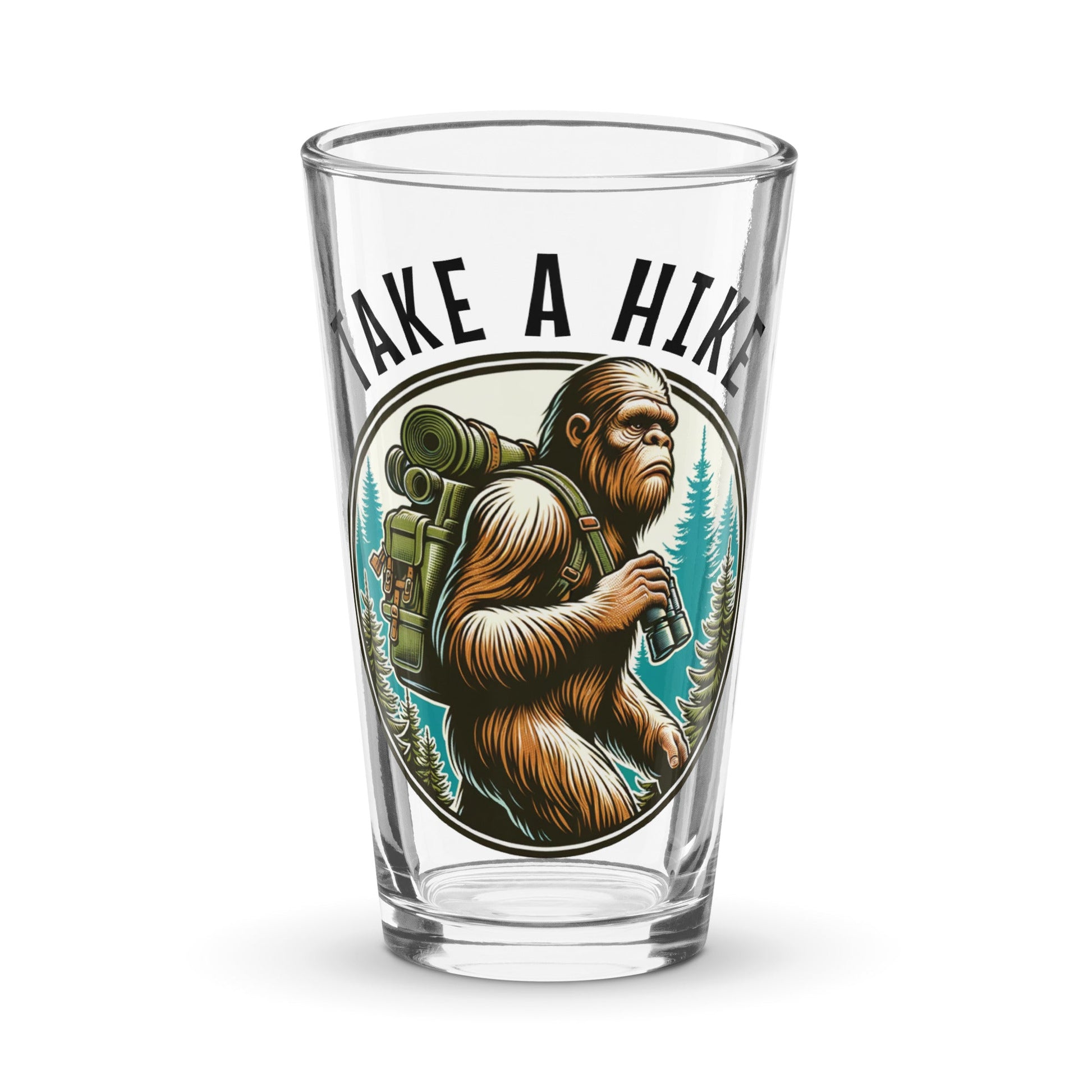 Bigfoot Take A Hike Pint Glass - Beer Glass - Discovery Co.