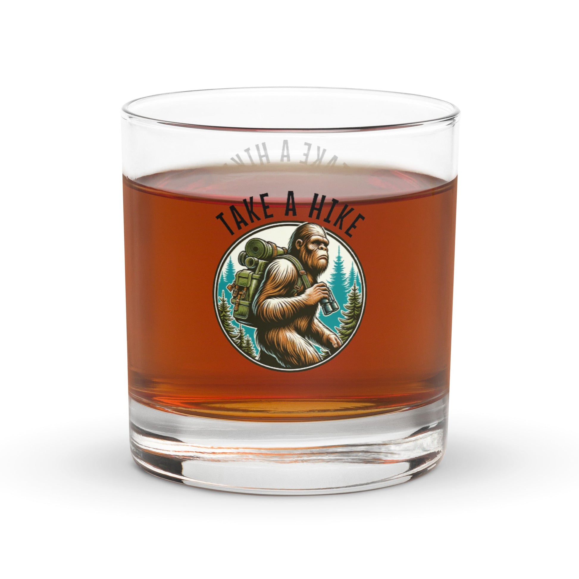 Bigfoot Take A Hike Rocks Glass - Rocks Glass - Discovery Co.