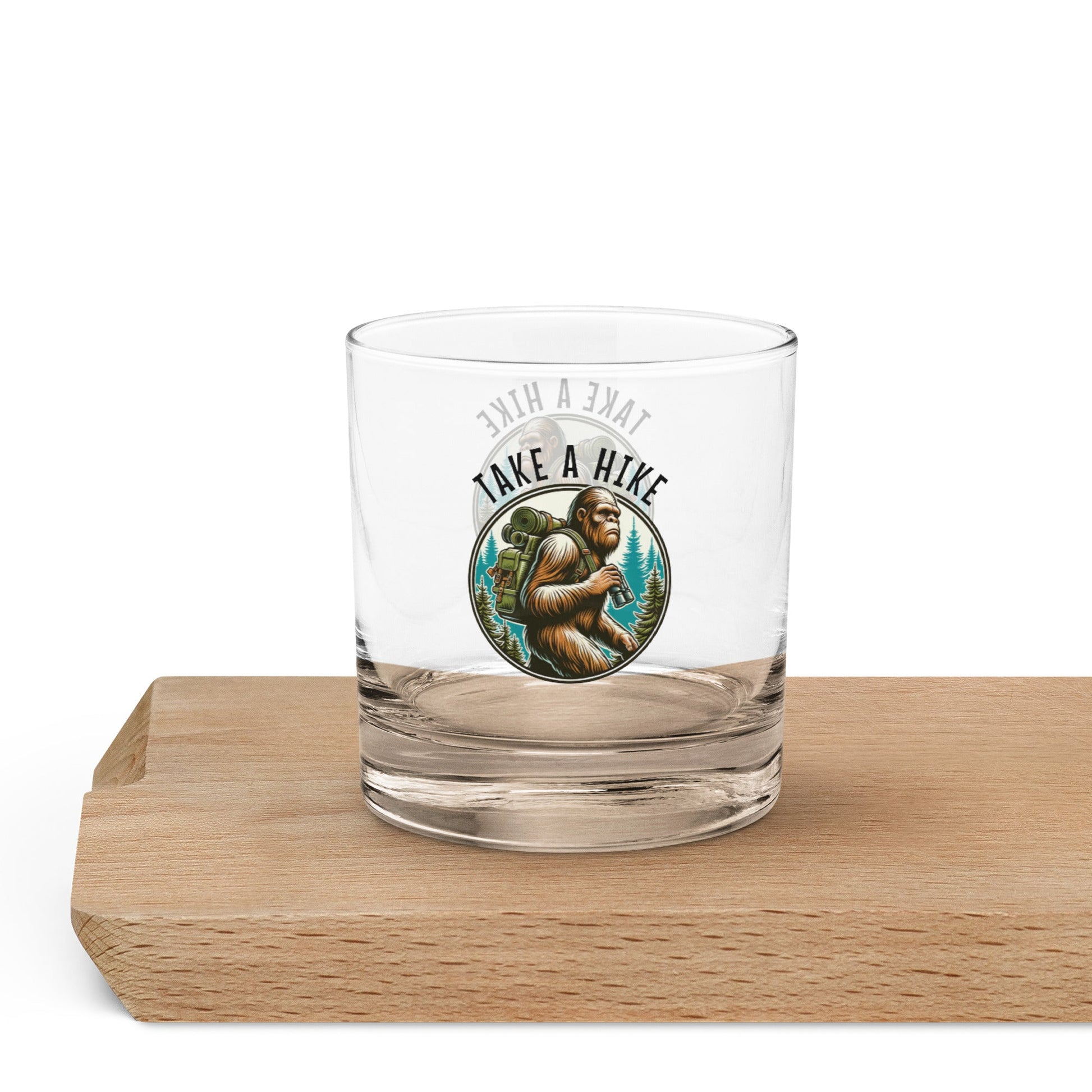 Bigfoot Take A Hike Rocks Glass - Rocks Glass - Discovery Co.