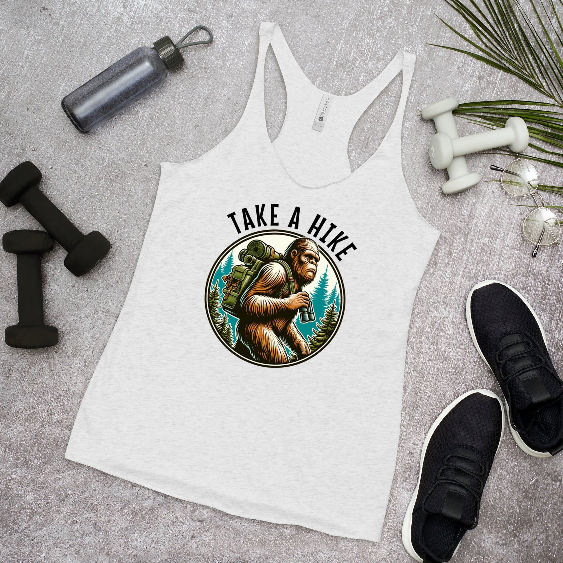 Bigfoot Take A Hike Women's Racerback Tank - Women's Shirts - Discovery Co.