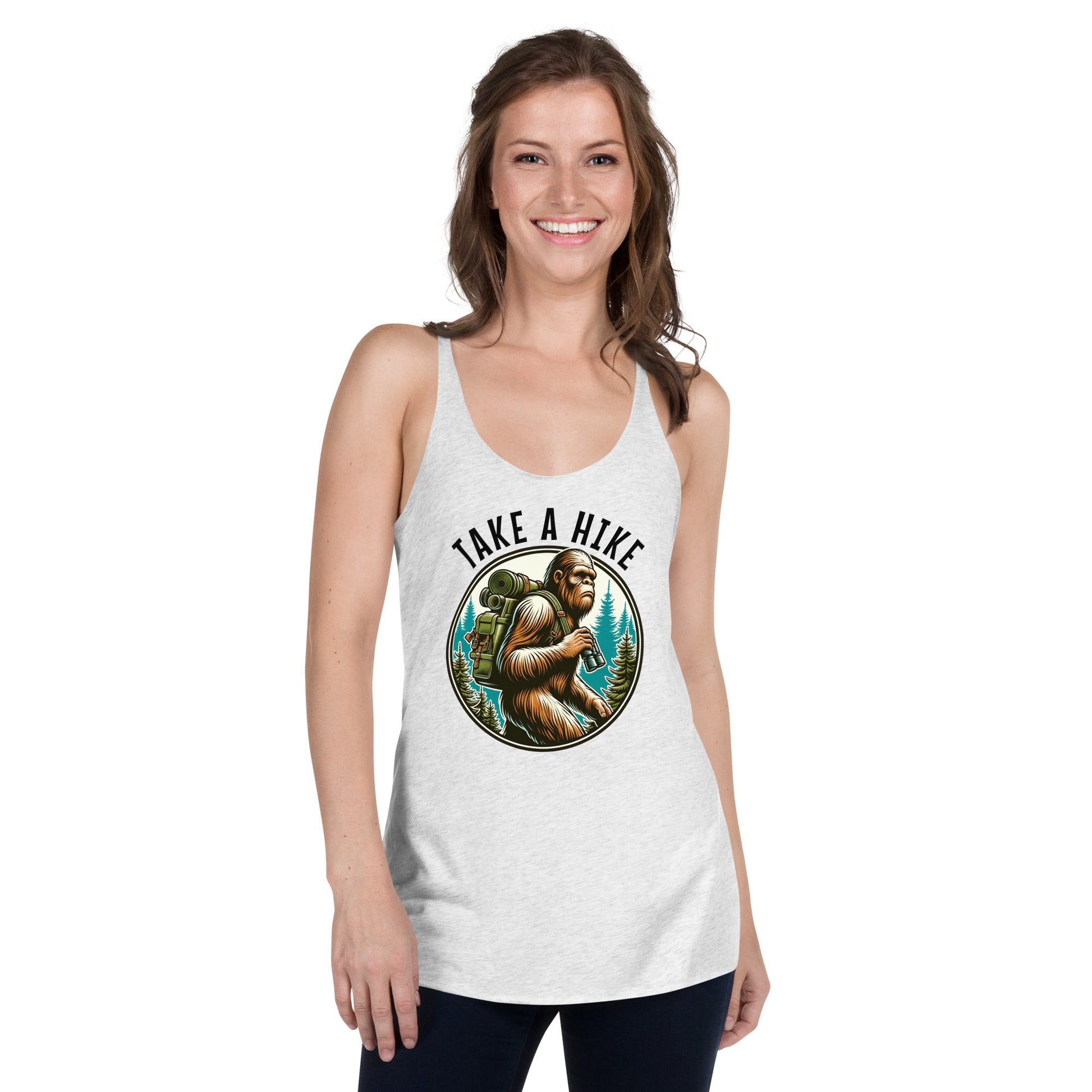 Bigfoot Take A Hike Women's Racerback Tank - Women's Shirts - Discovery Co.