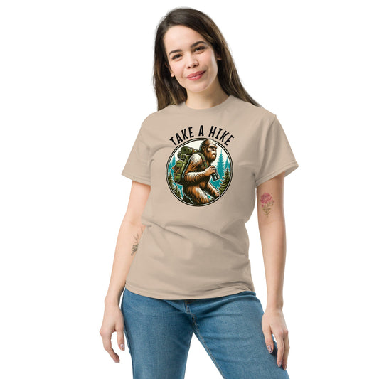 Bigfoot Take A Hike Women's (Unisex) Classic Tee - Women's Shirts - Discovery Co.