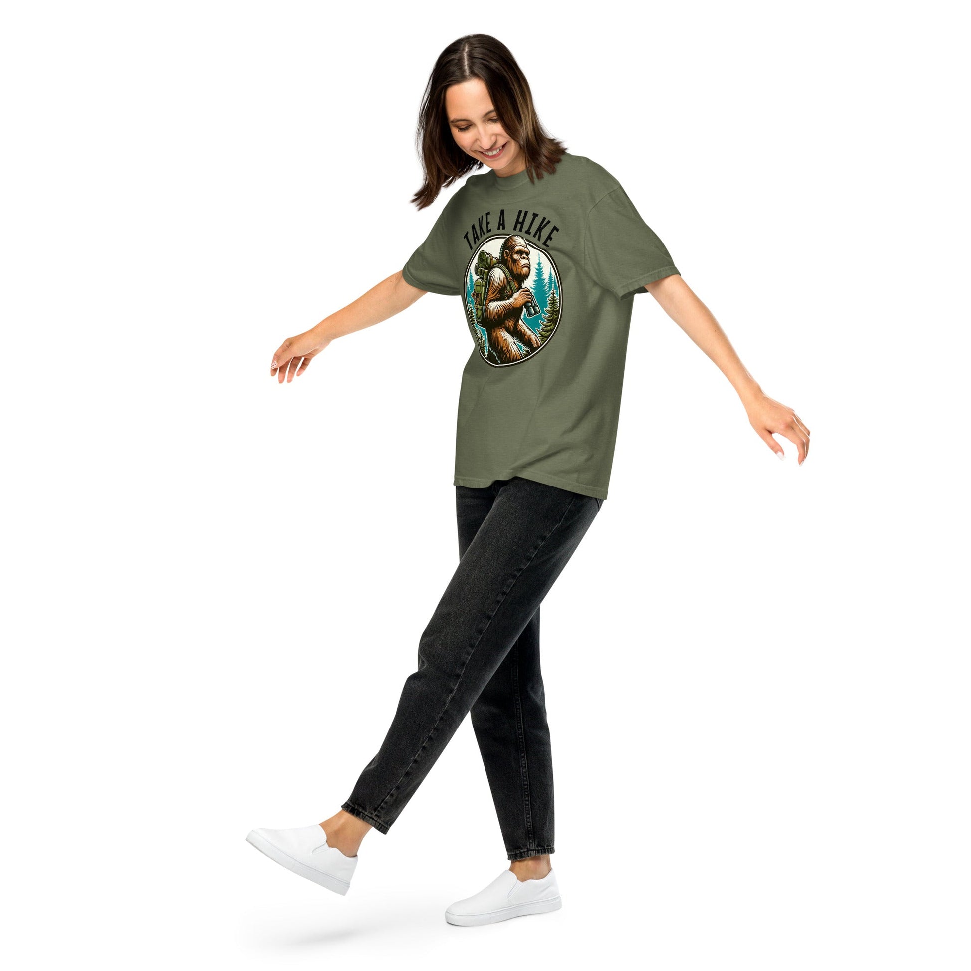 Bigfoot Take A Hike Women's (Unisex) Premium Tee - Women's Shirts - Discovery Co.
