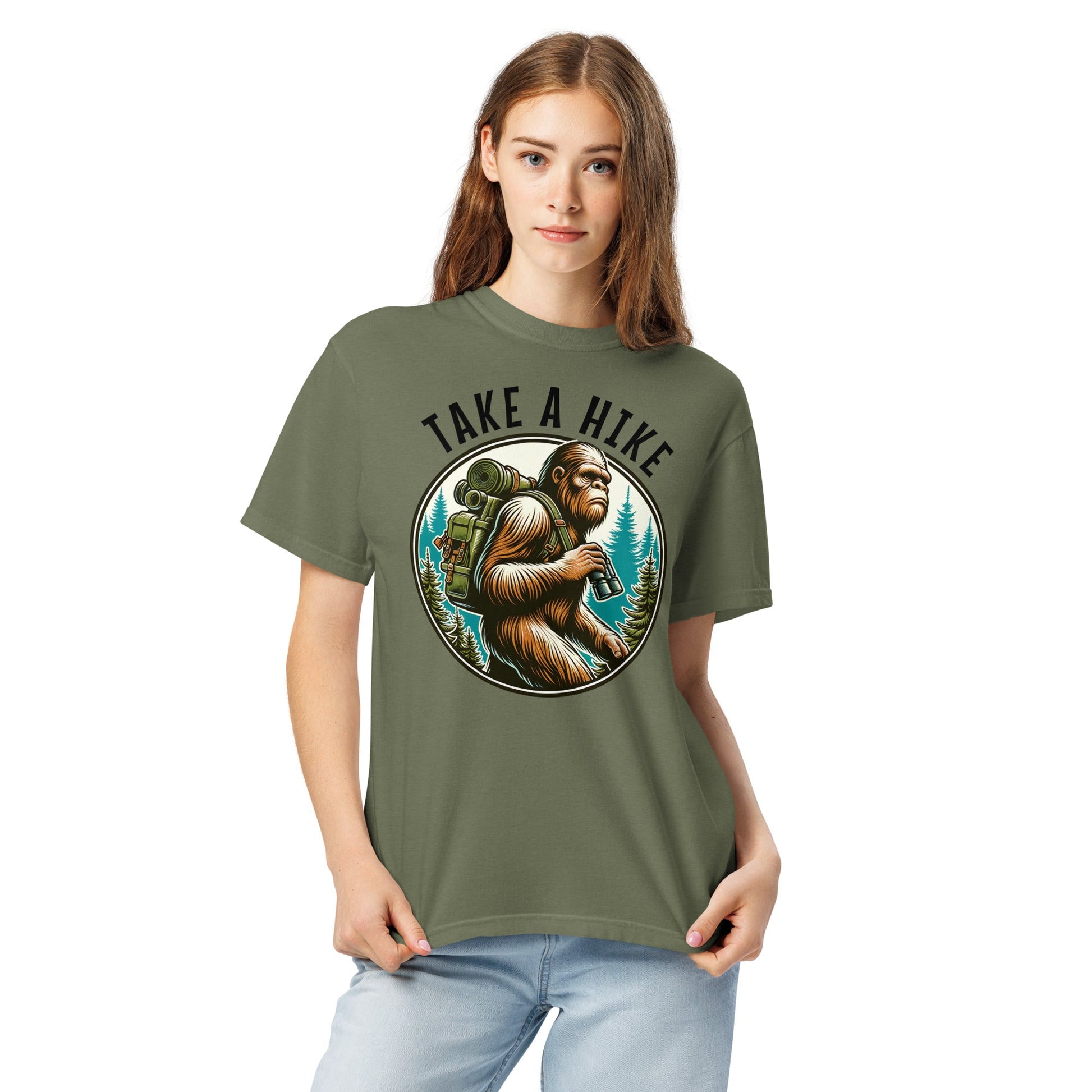 Bigfoot Take A Hike Women's (Unisex) Premium Tee - Women's Shirts - Discovery Co.