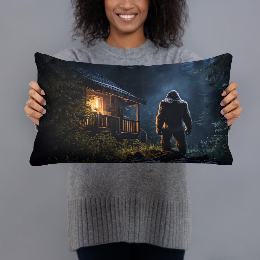 Bigfoot Visit 2 Basic Pillow - Pillows - Discovery Co.