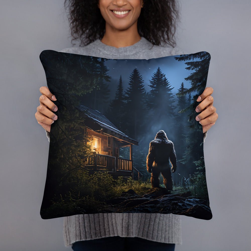 Bigfoot Visit 2 Basic Pillow - Pillows - Discovery Co.