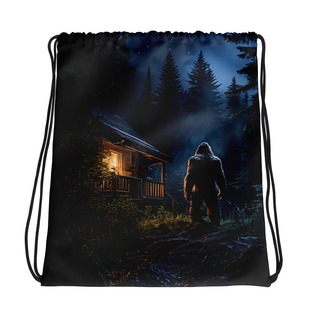 Bigfoot Visit 2 Drawstring Bag - Drawstring Bag - Discovery Co.