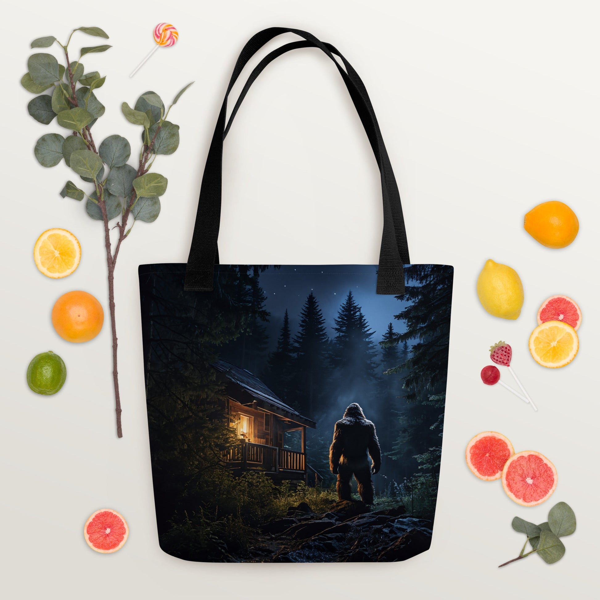 Bigfoot Visit 2 Tote Bag - Tote Bags - Discovery Co.