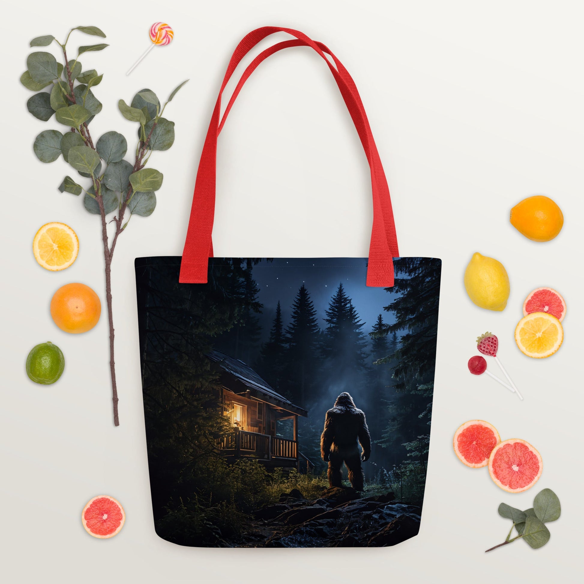 Bigfoot Visit 2 Tote Bag - Tote Bags - Discovery Co.