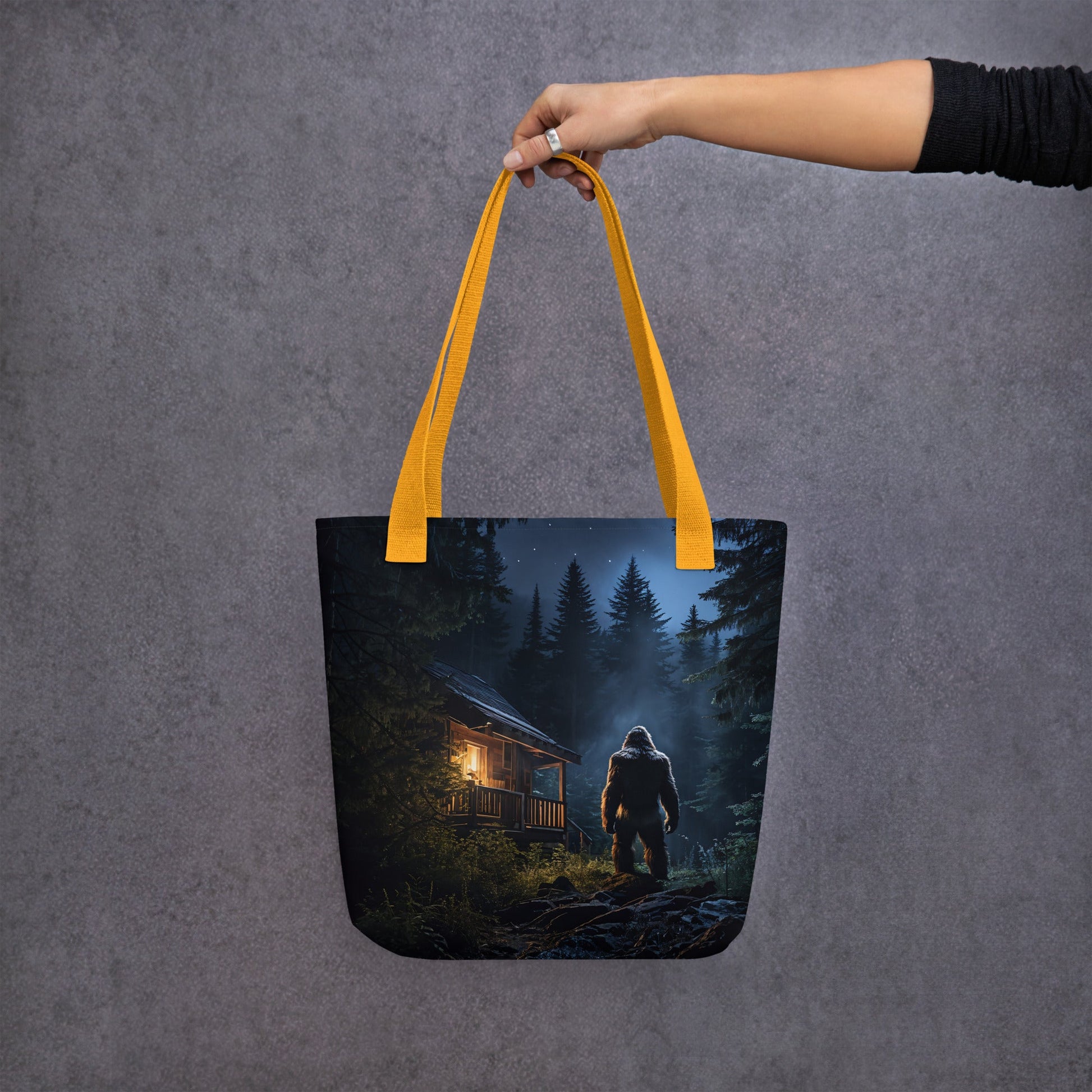 Bigfoot Visit 2 Tote Bag - Tote Bags - Discovery Co.