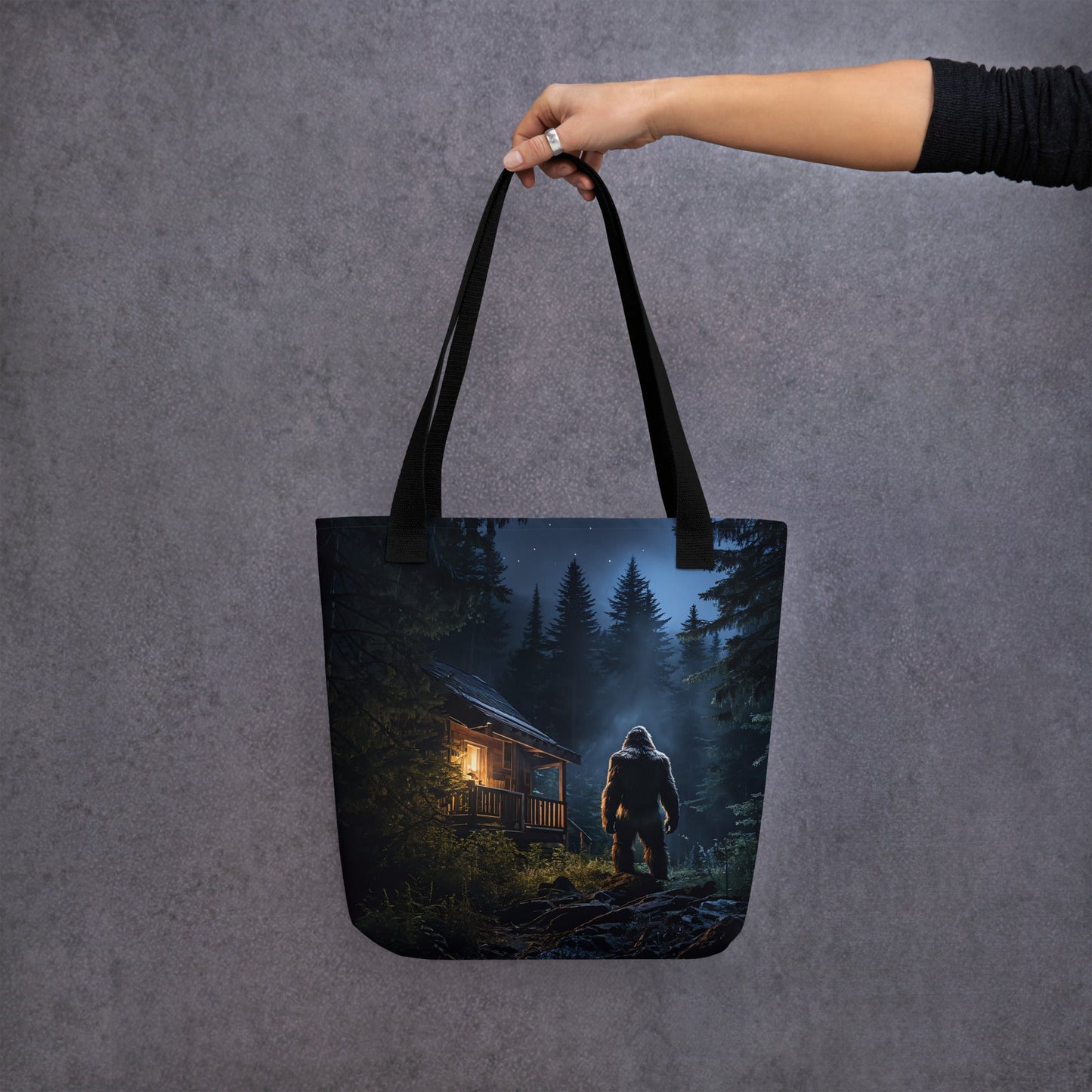 Bigfoot Visit 2 Tote Bag - Tote Bags - Discovery Co.