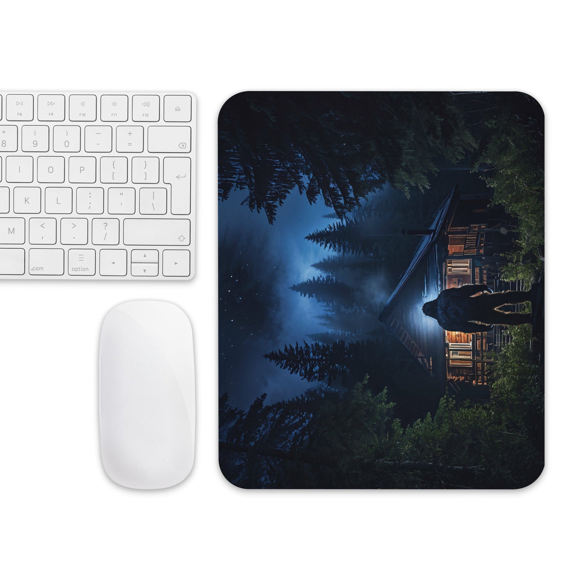 Bigfoot Visit Mouse Pad - Mouse Pads - Discovery Co.