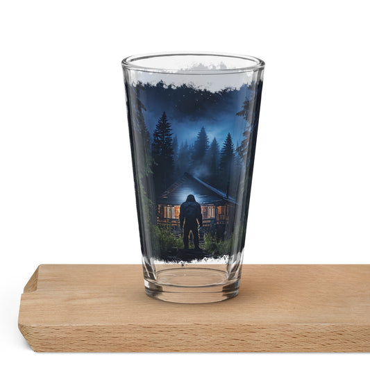 Bigfoot Visit Pint Glass 16 oz - Beer Glass - Discovery Co.