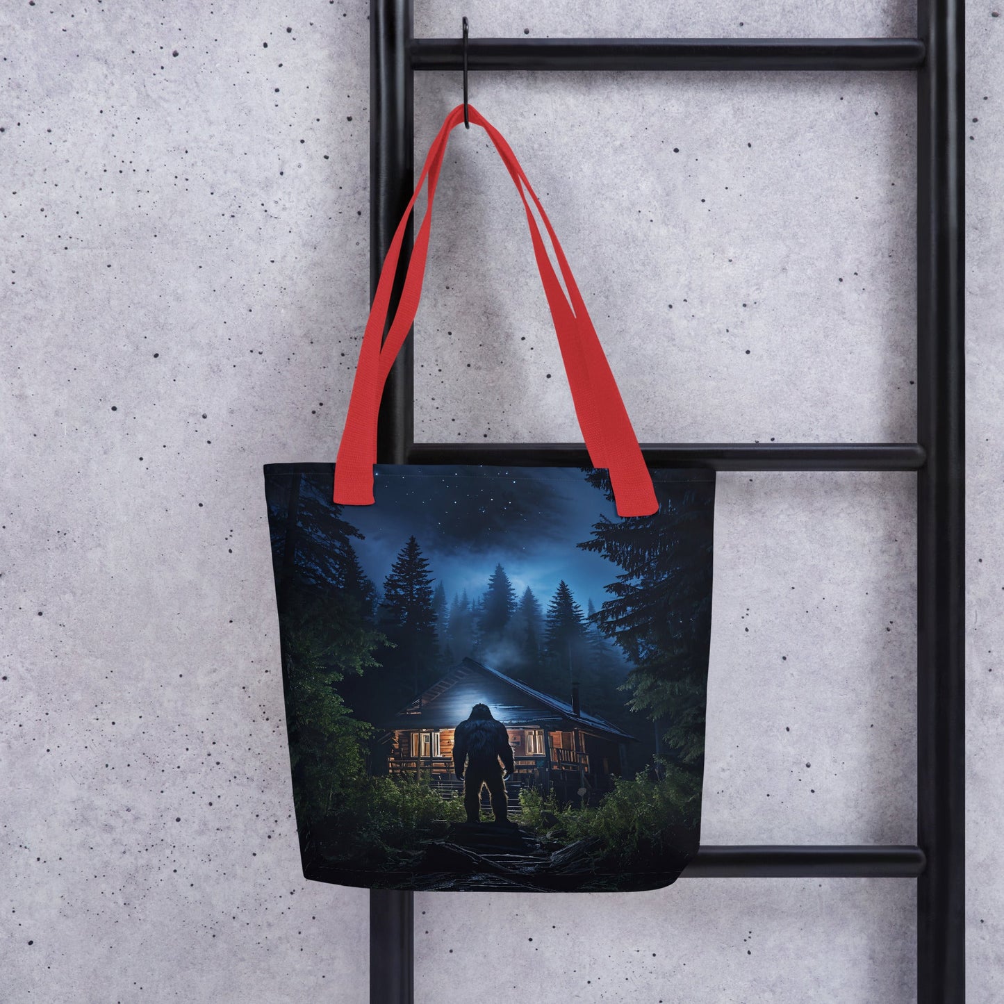 Bigfoot Visit Tote Bag - Tote Bags - Discovery Co.