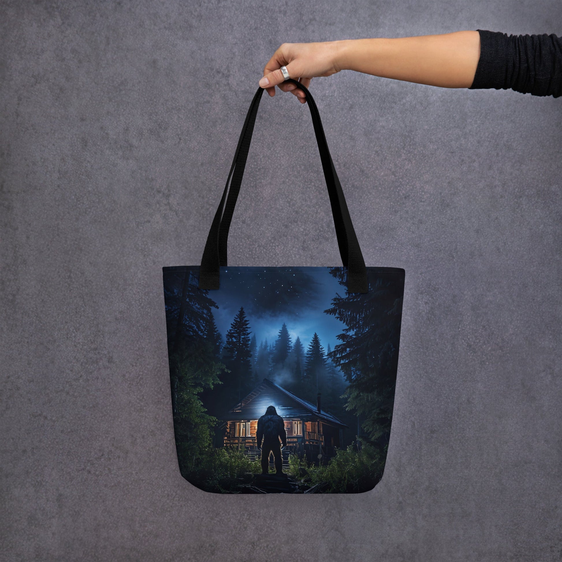 Bigfoot Visit Tote Bag - Tote Bags - Discovery Co.