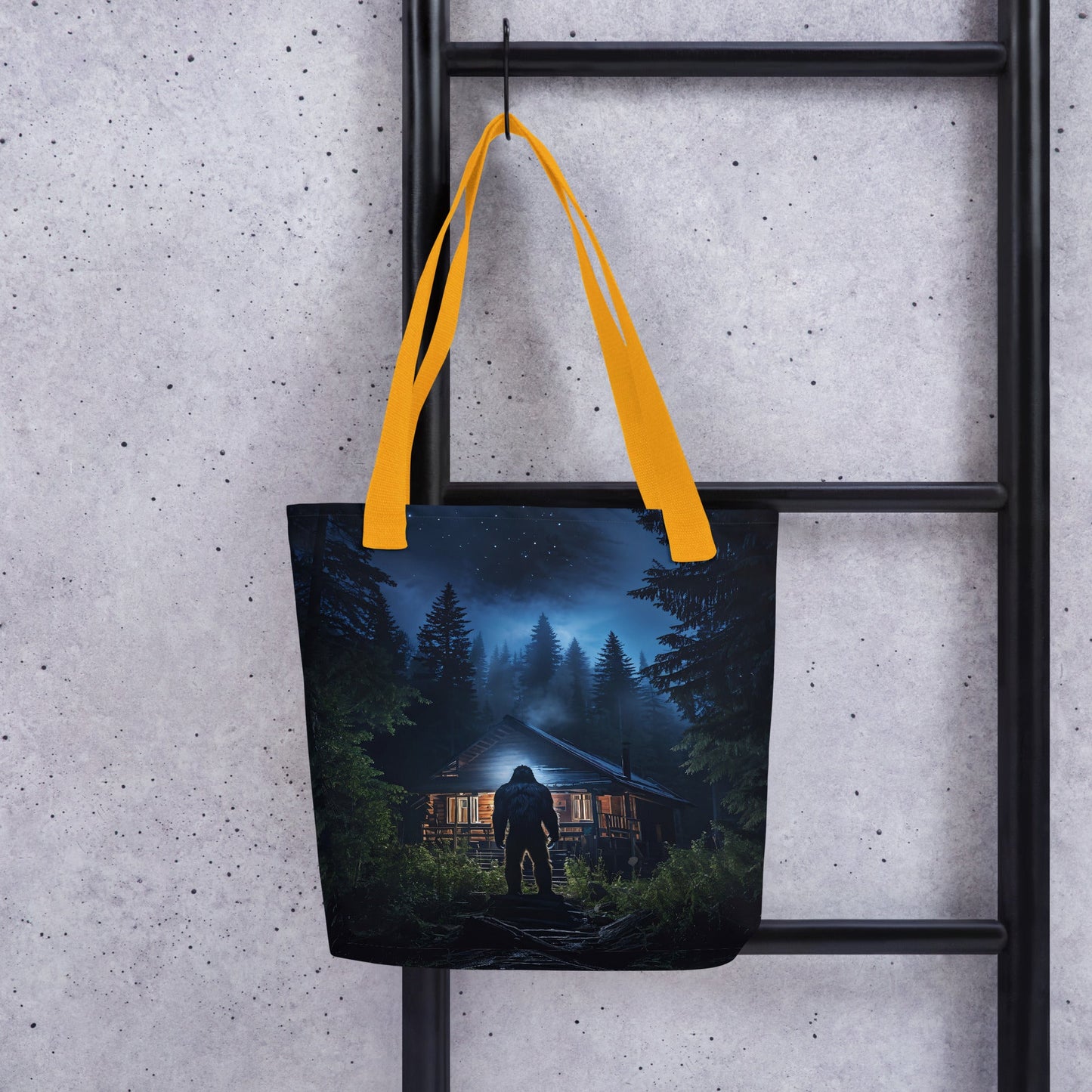 Bigfoot Visit Tote Bag - Tote Bags - Discovery Co.