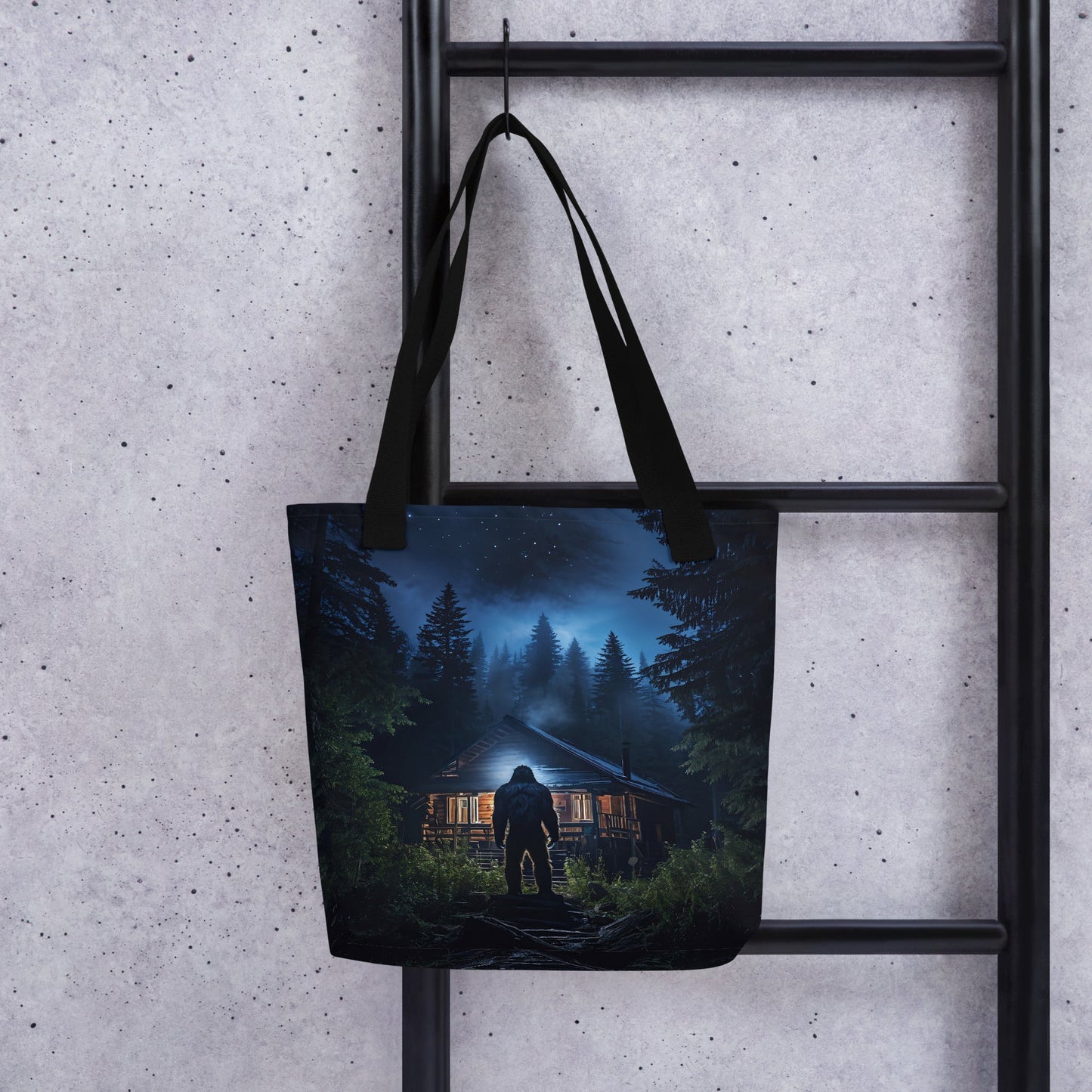 Bigfoot Visit Tote Bag - Tote Bags - Discovery Co.